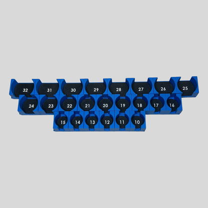 1/2" Modular Socket Organizer for Metric IMPACT Sockets