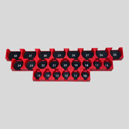 1/2" Modular Socket Organizer for Metric IMPACT Sockets