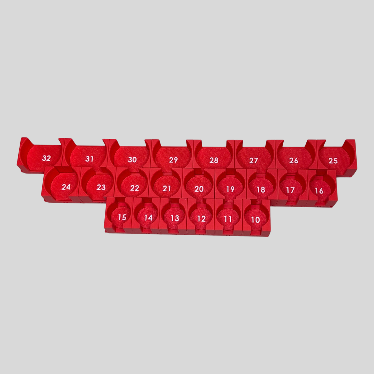 1/2" Modular Socket Organizer for Metric IMPACT Sockets