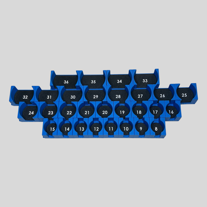 1/2" Modular Socket Organizer for Metric IMPACT Sockets