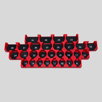 1/2" Modular Socket Organizer for Metric IMPACT Sockets