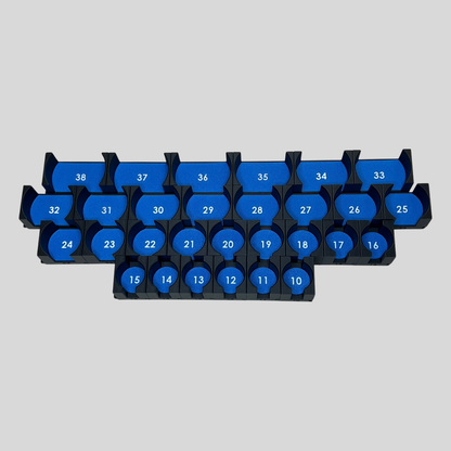 1/2" Modular Socket Organizer for Metric IMPACT Sockets