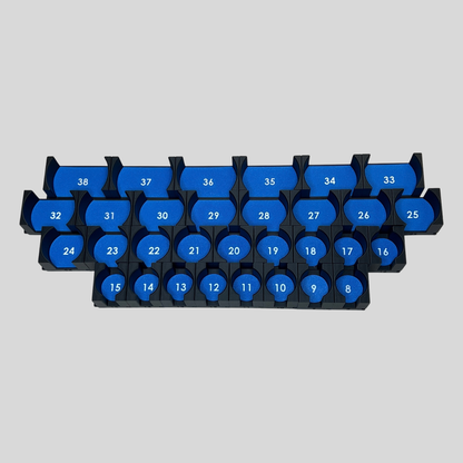 1/2" Modular Socket Organizer for Metric IMPACT Sockets
