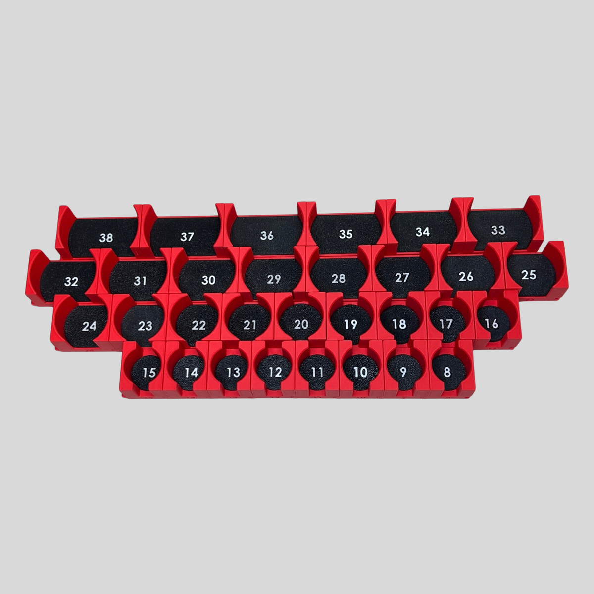 1/2" Modular Socket Organizer for Metric IMPACT Sockets