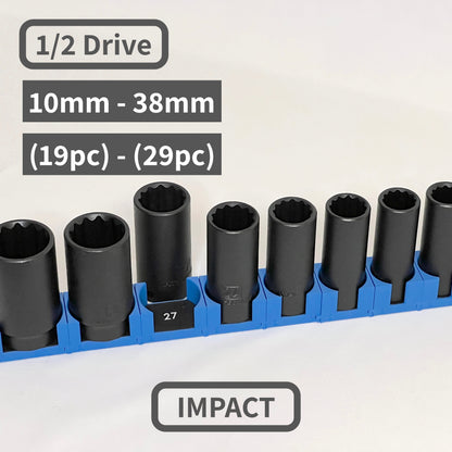 1/2 Inch Drive Metric Modular IMPACT Socket Organizer