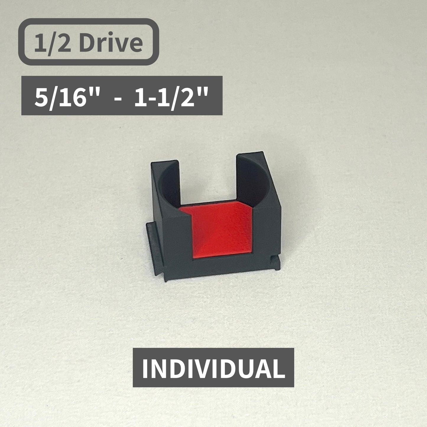 Individual 1/2 Drive Standard (SAE) Modular Socket Organizers