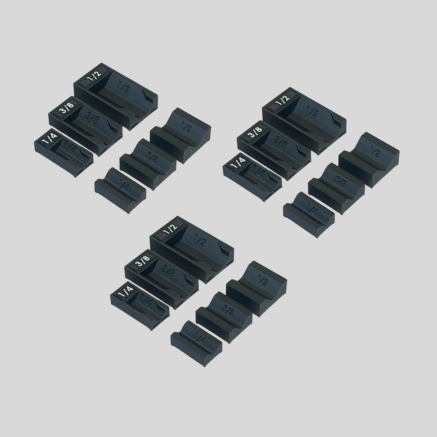 1/4", 3/8", and 1/2" Socket Extension Organizer