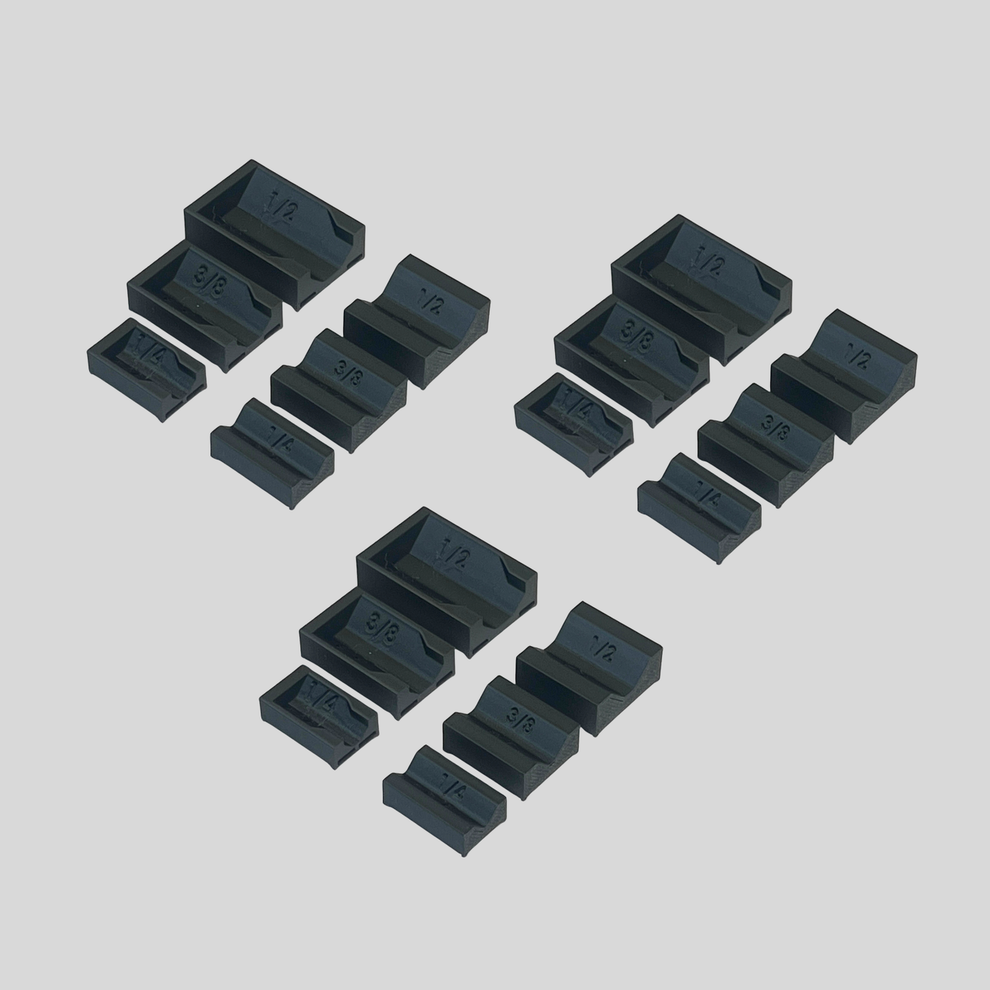 1/4", 3/8", and 1/2" Socket Extension Organizer