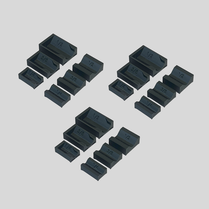 1/4", 3/8", and 1/2" Socket Extension Organizer