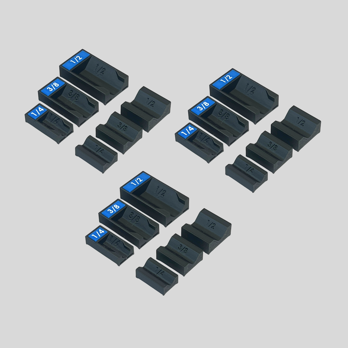 1/4", 3/8", and 1/2" Socket Extension Organizer