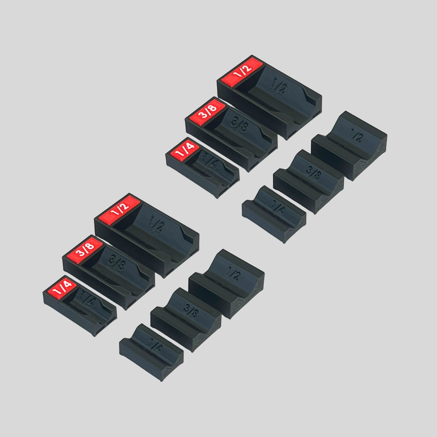 1/4", 3/8", and 1/2" Socket Extension Organizer