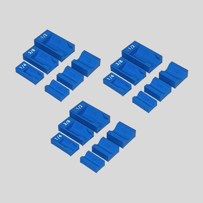 1/4", 3/8", and 1/2" Socket Extension Organizer