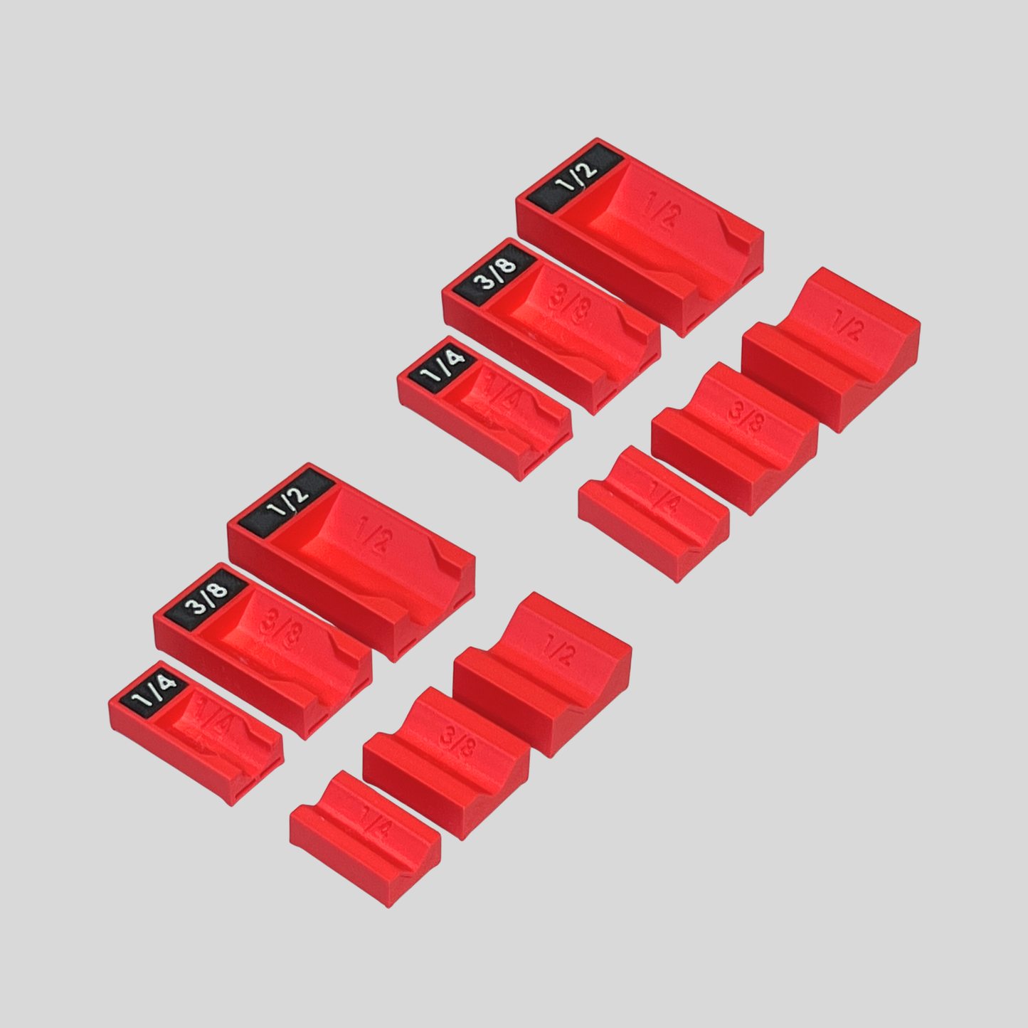 1/4", 3/8", and 1/2" Socket Extension Organizer