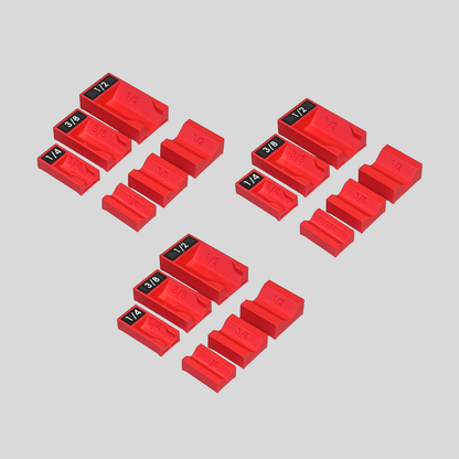 1/4", 3/8", and 1/2" Socket Extension Organizer