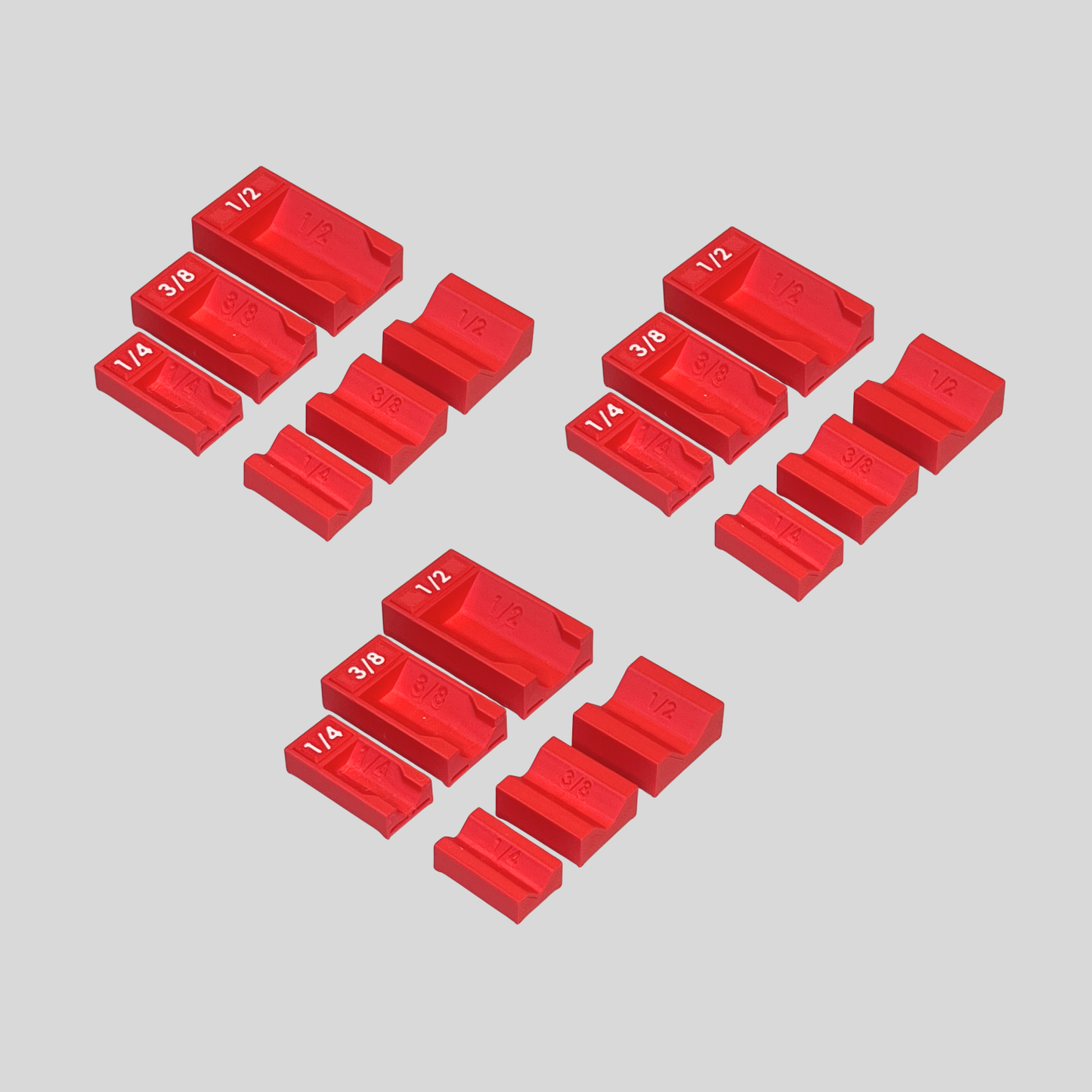 1/4", 3/8", and 1/2" Socket Extension Organizer
