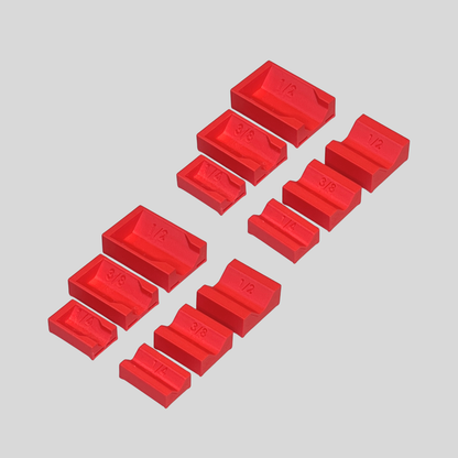 1/4", 3/8", and 1/2" Socket Extension Organizer