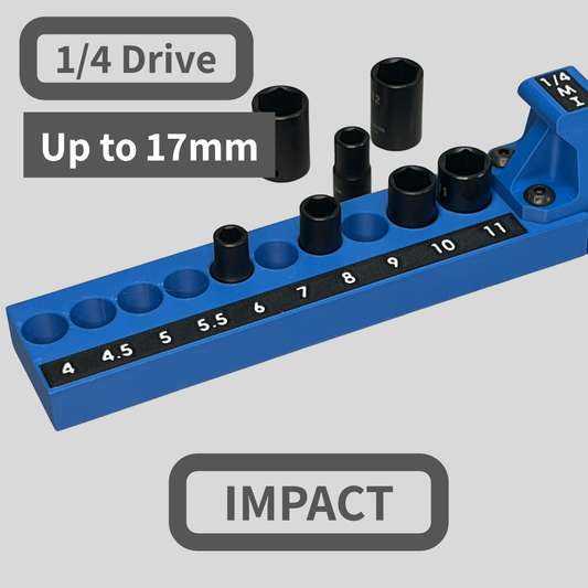 1/4 Inch Drive Metric IMPACT Socket Trays