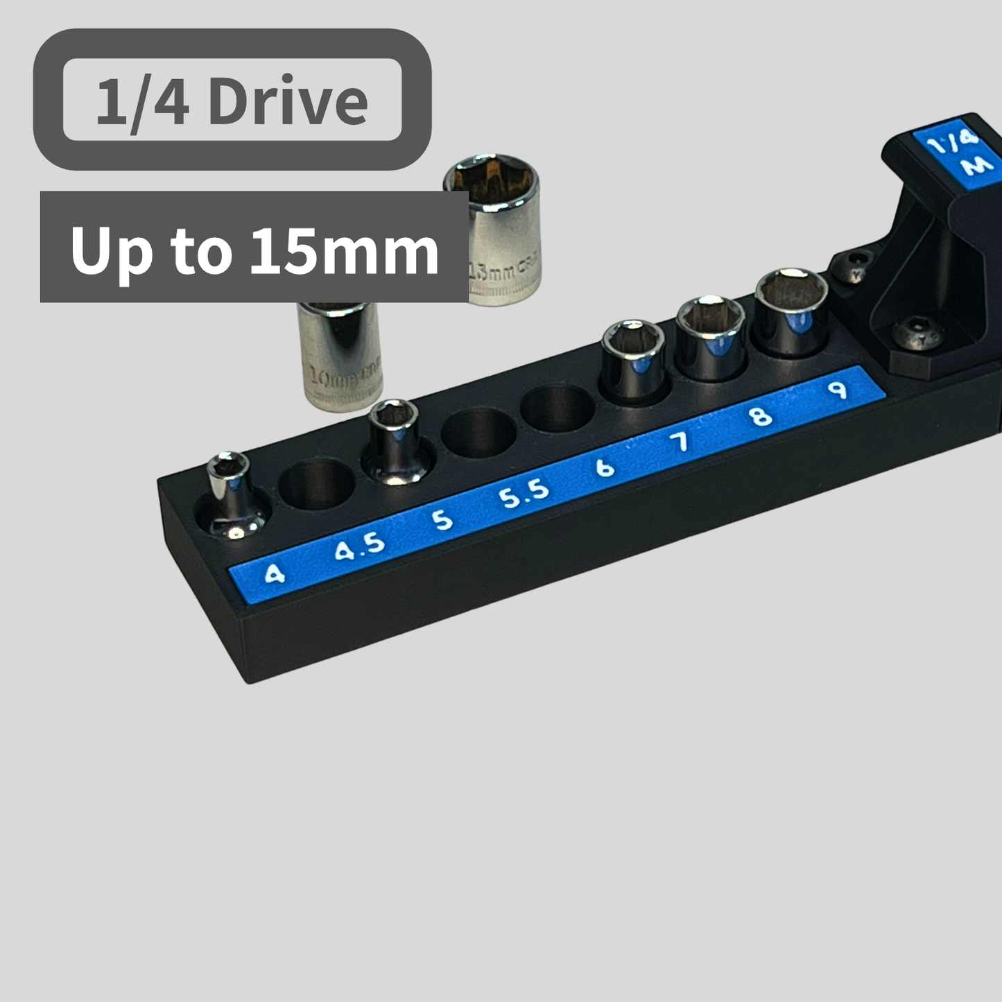 1/4 Inch Drive Metric Socket Trays