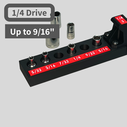 1/4 Inch Drive SAE Socket Trays