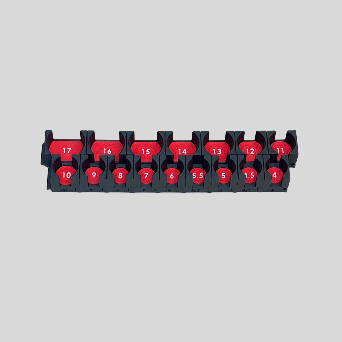 1/4" Modular Socket Organizer for Metric IMPACT Sockets