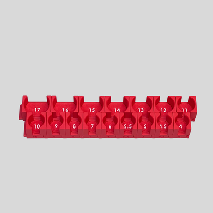 1/4" Modular Socket Organizer for Metric IMPACT Sockets