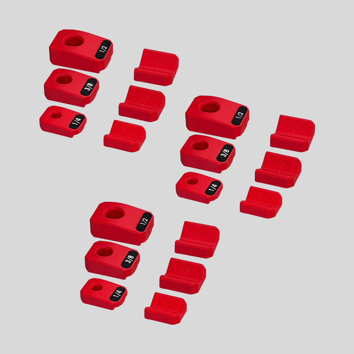 1/4", 3/8", and 1/2" Ratchet Organizers 2.0 | Magnetic