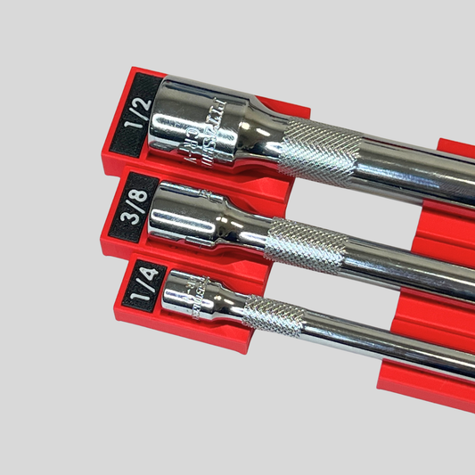 1/4", 3/8", and 1/2" Socket Extension Organizer