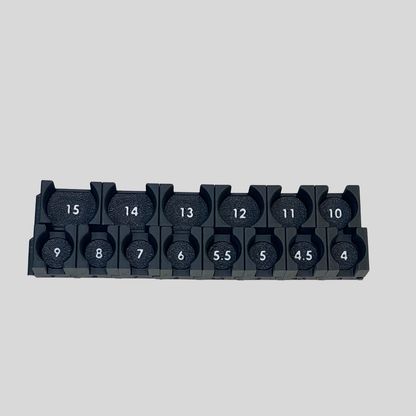 1/4" Modular Socket Organizer for Metric IMPACT Sockets