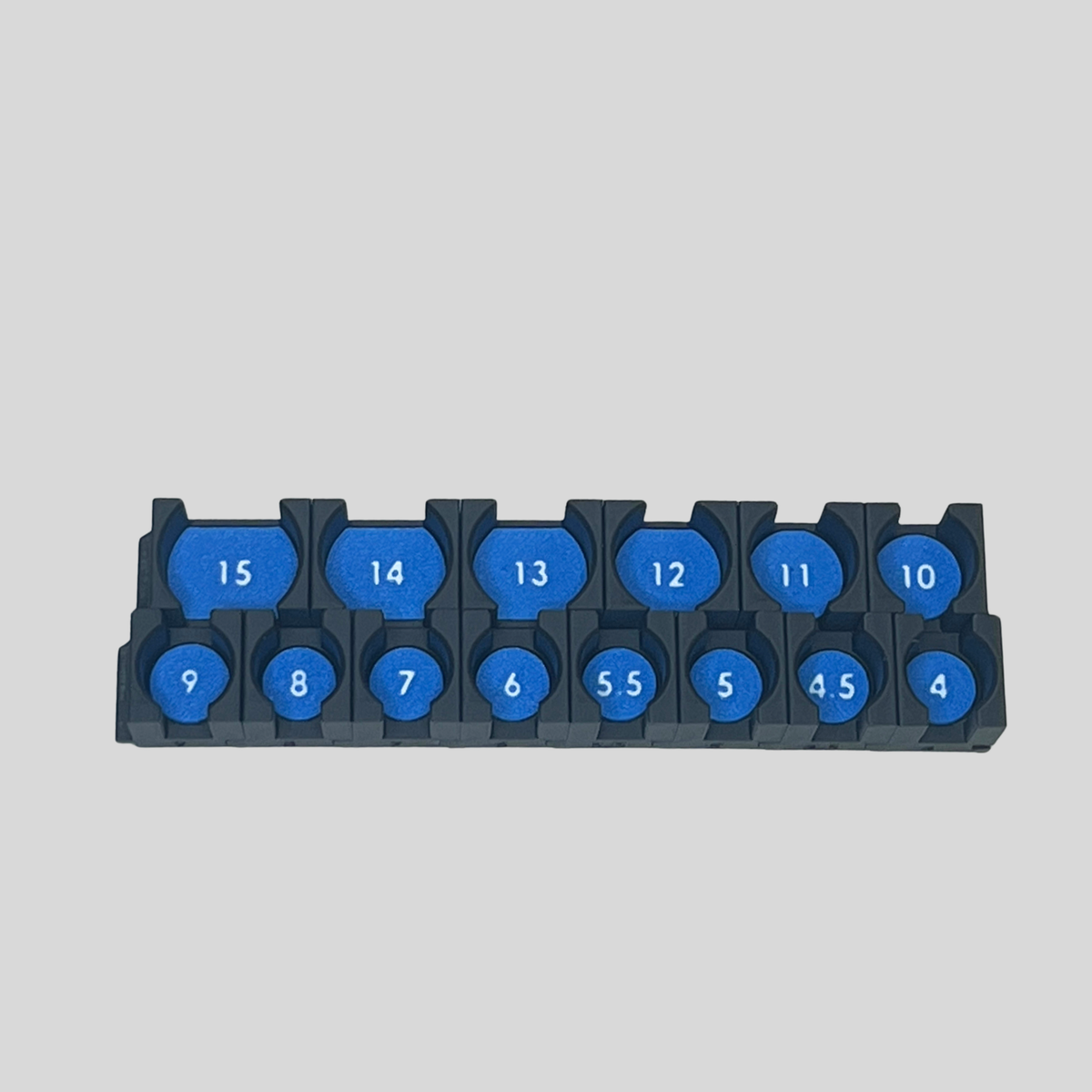 1/4" Modular Socket Organizer for Metric IMPACT Sockets