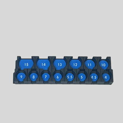1/4" Modular Socket Organizer for Metric IMPACT Sockets