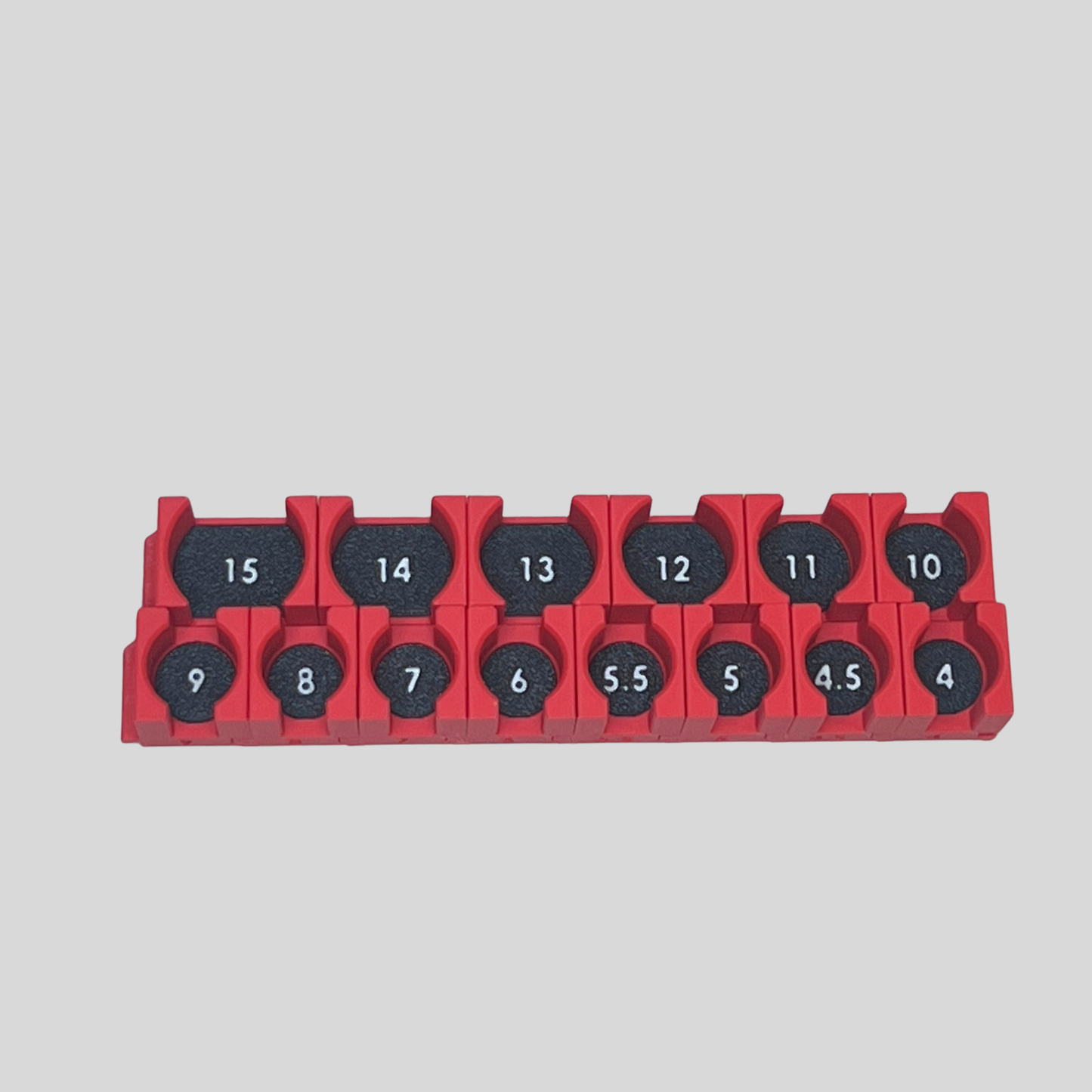 1/4" Modular Socket Organizer for Metric IMPACT Sockets