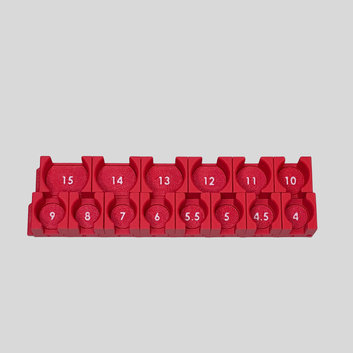 1/4" Modular Socket Organizer for Metric IMPACT Sockets