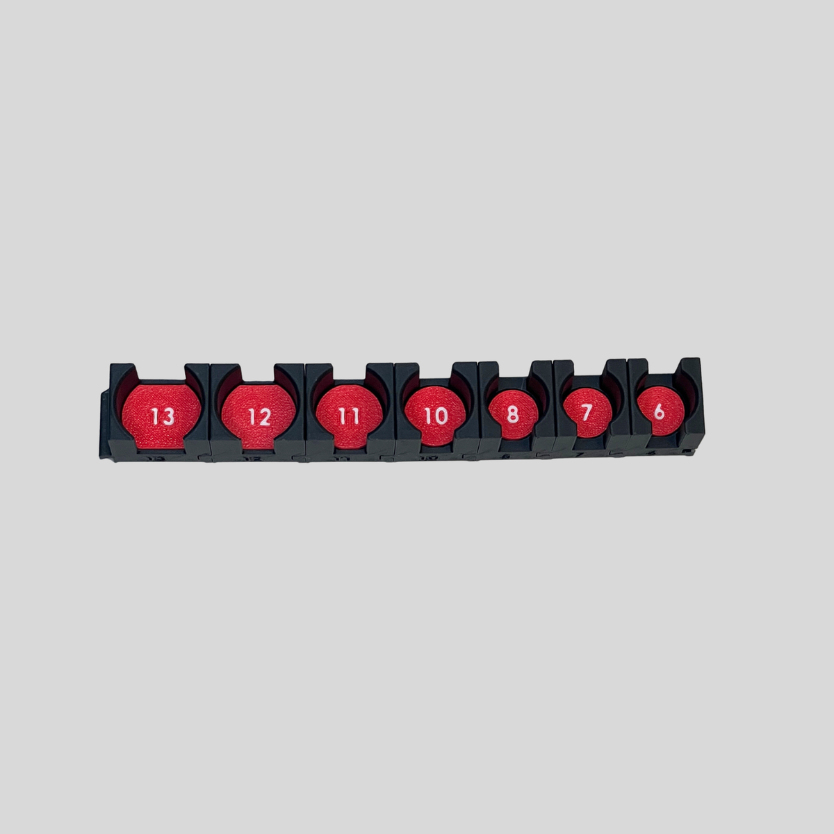 1/4" Modular Socket Organizer for Metric IMPACT Sockets