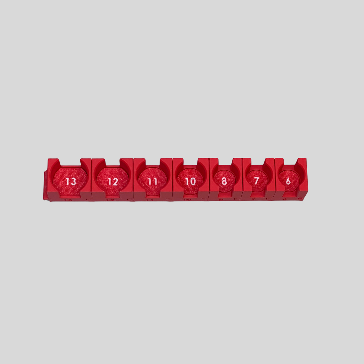 1/4" Modular Socket Organizer for Metric IMPACT Sockets
