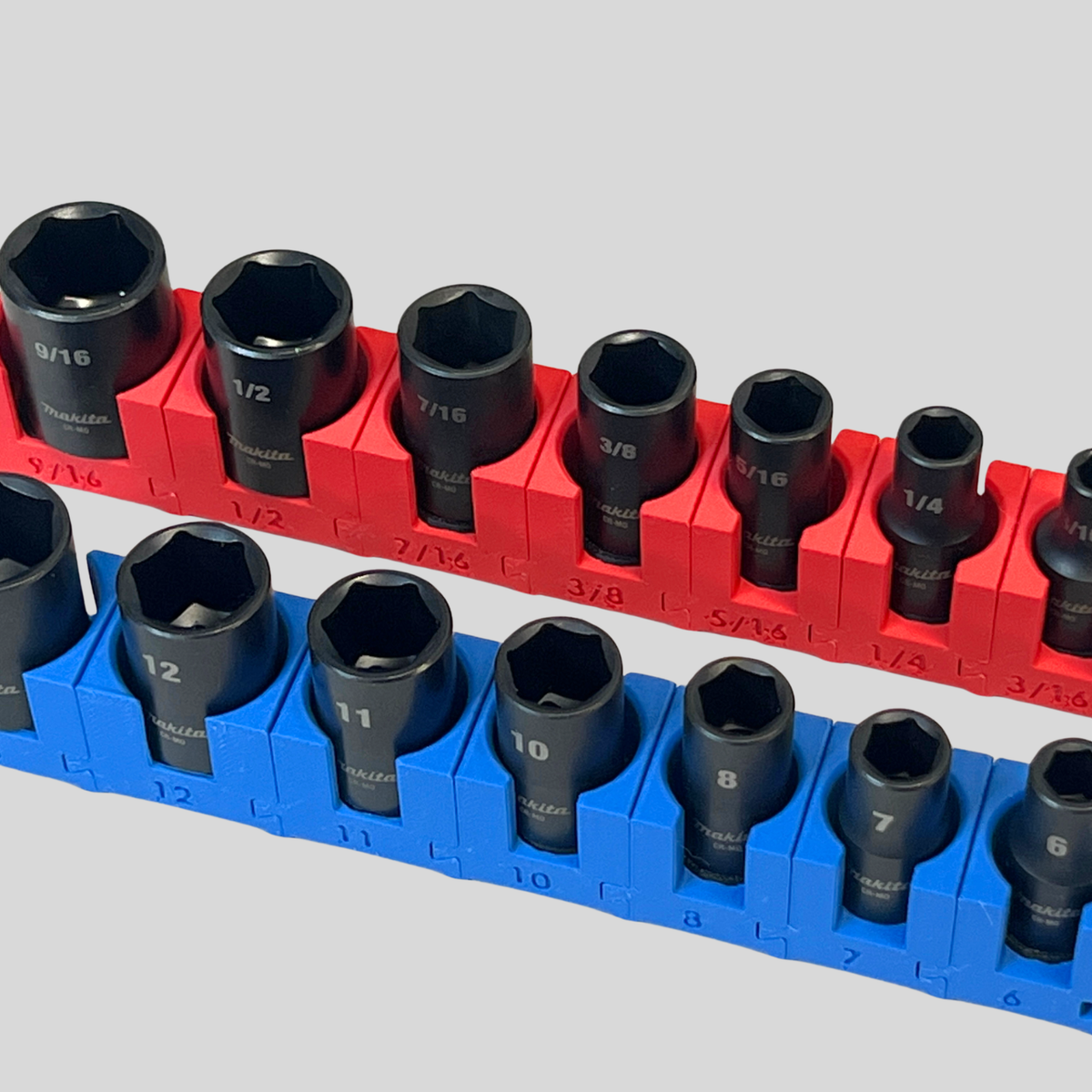1/4" Modular Socket Organizer for Metric IMPACT Sockets
