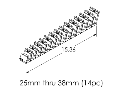 Metric Modular Crowfoot Wrench Organizers