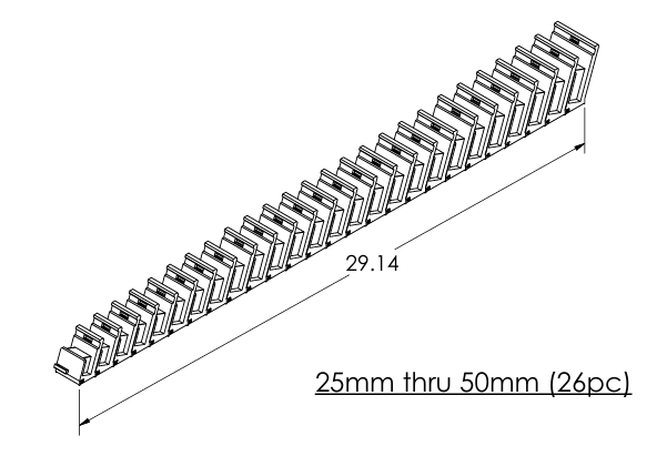 Metric Modular Crowfoot Wrench Organizers