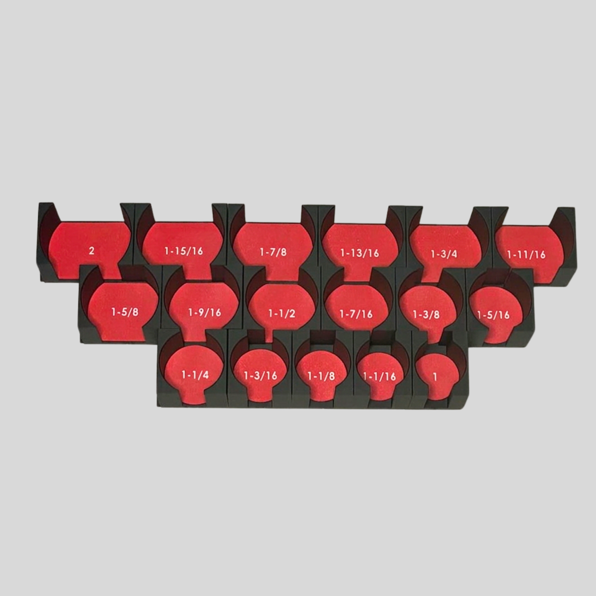 3/4" Modular Socket Organizer for SAE CHROME Sockets