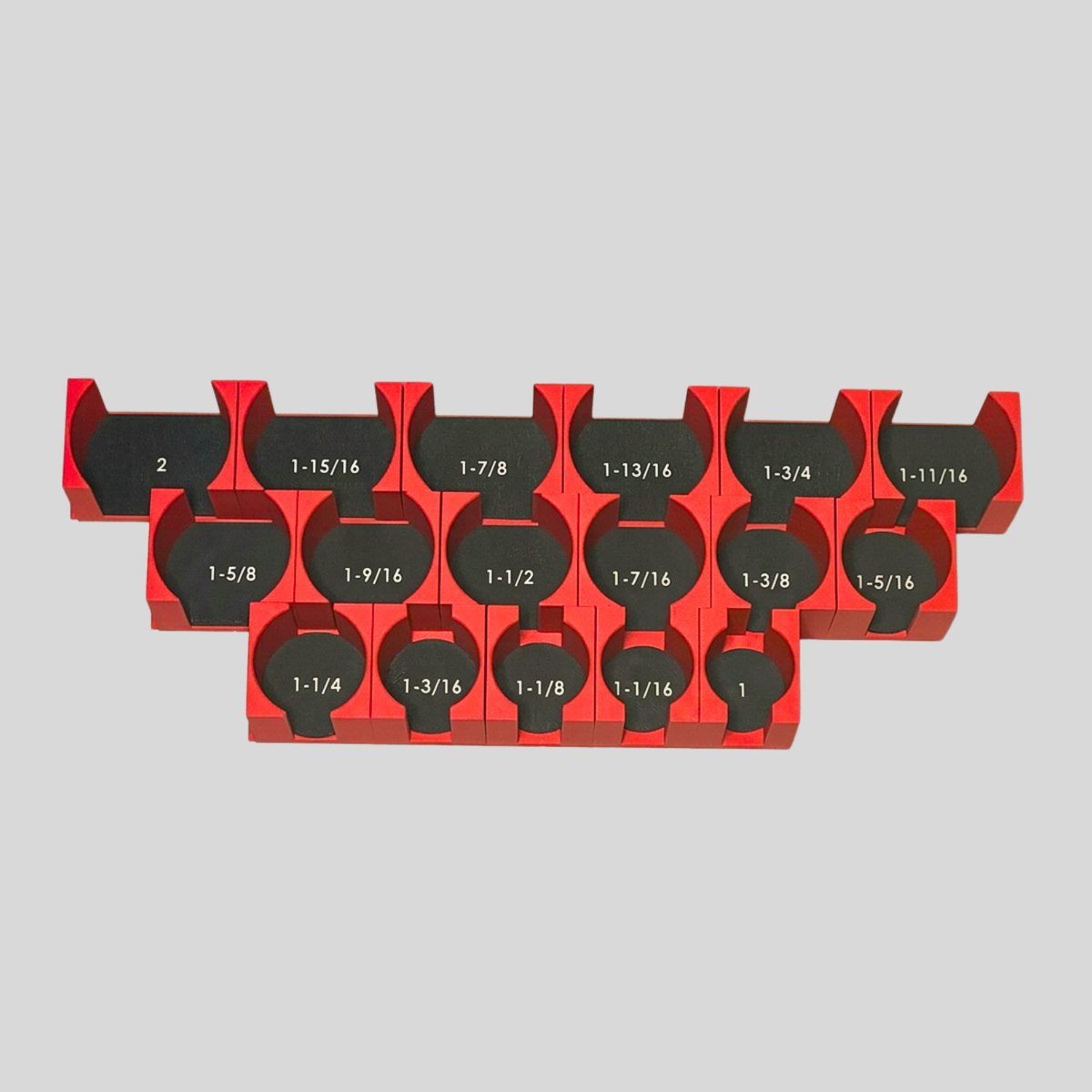 3/4" Modular Socket Organizer for SAE CHROME Sockets