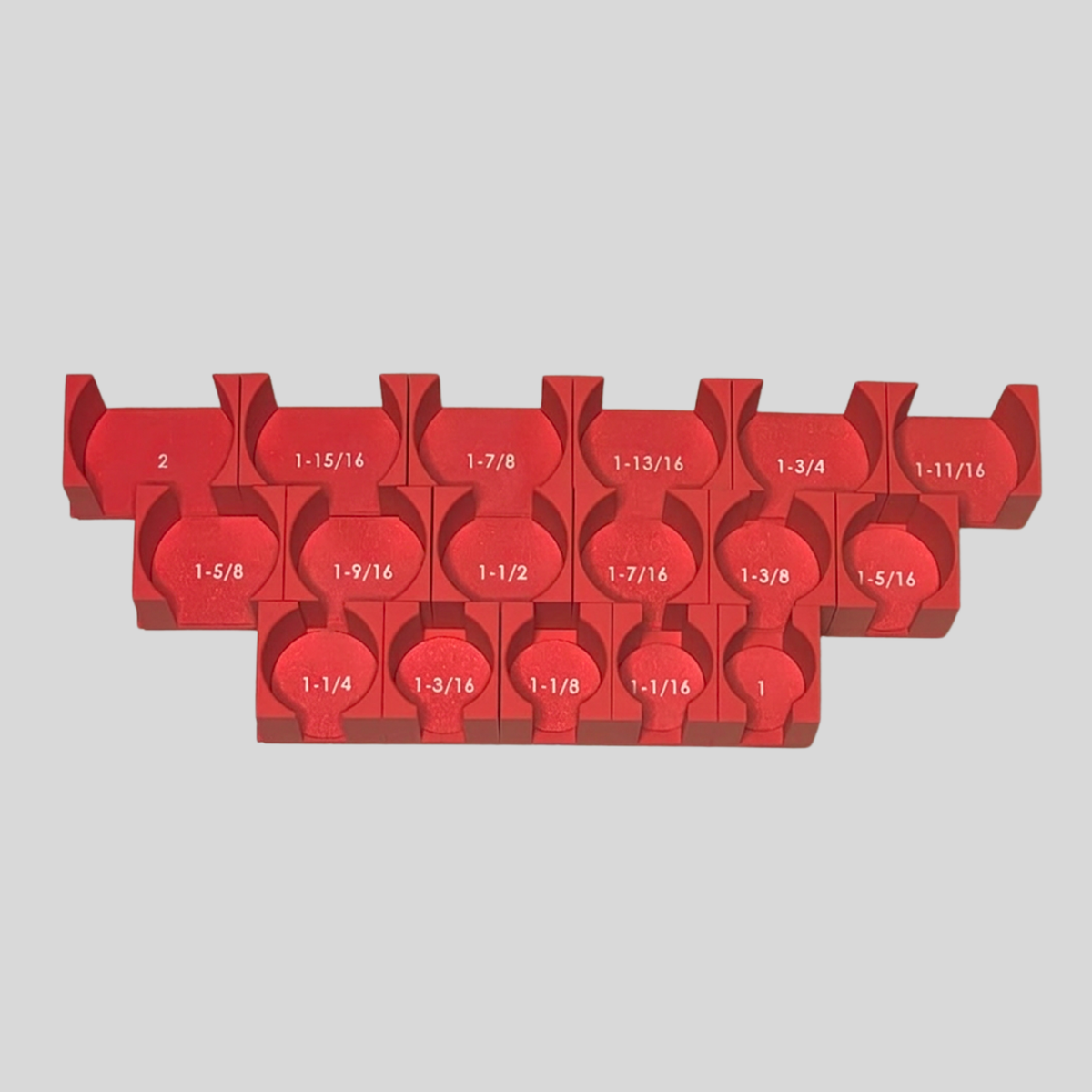 3/4" Modular Socket Organizer for SAE CHROME Sockets