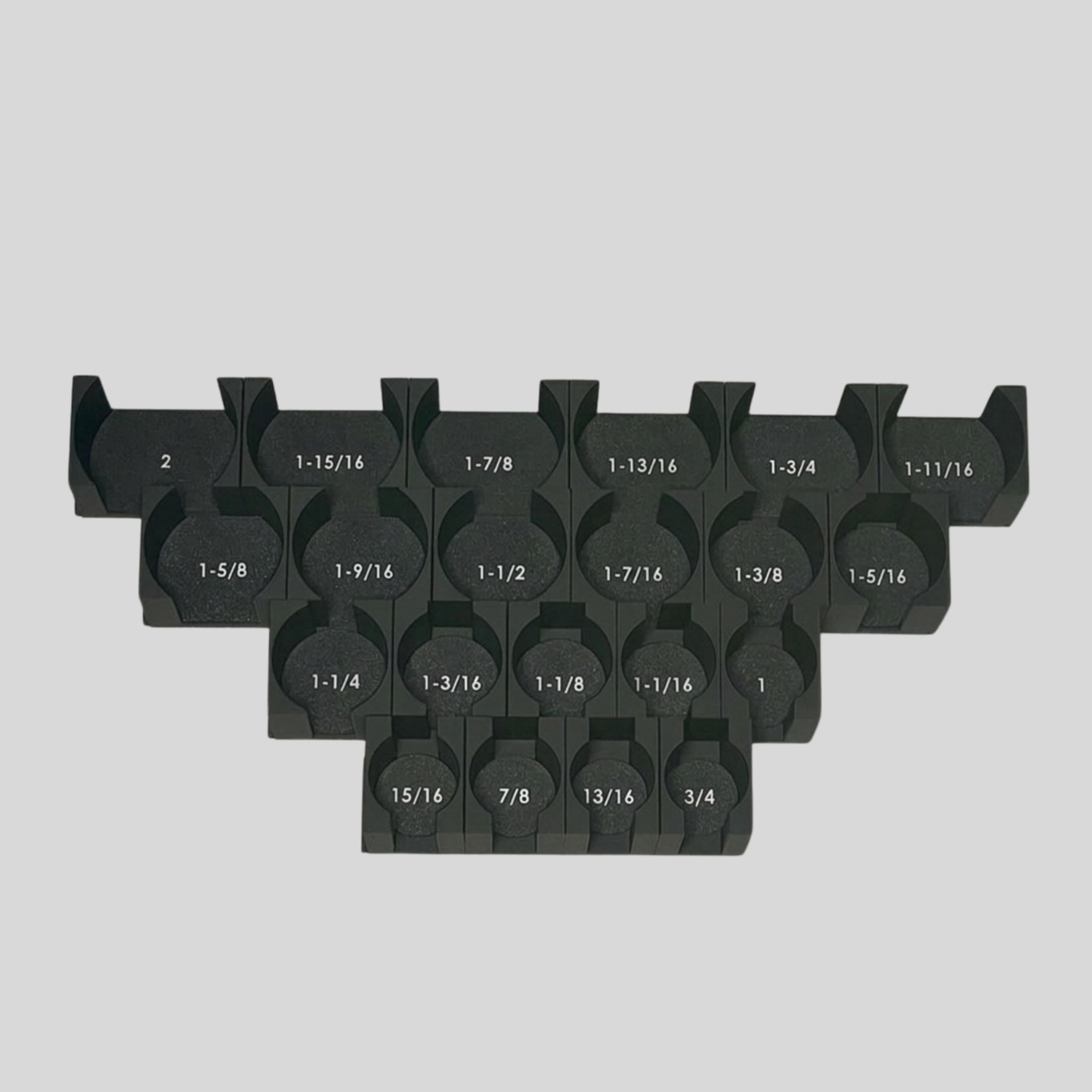 3/4" Modular Socket Organizer for SAE CHROME Sockets