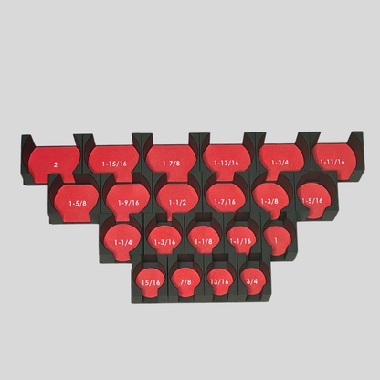 3/4" Modular Socket Organizer for SAE CHROME Sockets