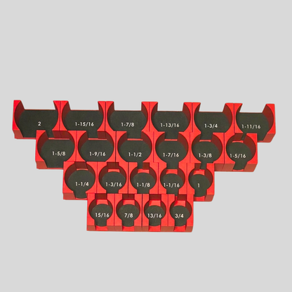 3/4" Modular Socket Organizer for SAE CHROME Sockets