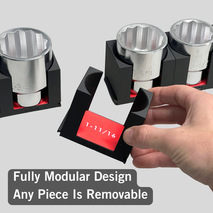 3/4" Modular Socket Organizer for SAE CHROME Sockets