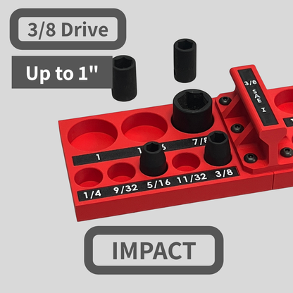 3/8 Inch Drive SAE IMPACT Socket Trays
