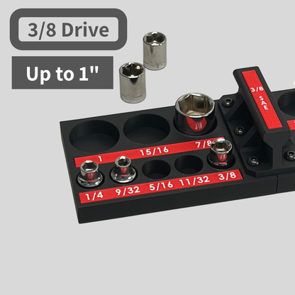 3/8 Inch Drive SAE Socket Trays