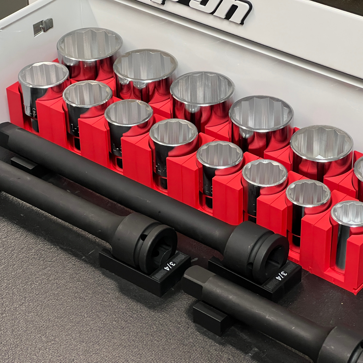 3/4" Modular Socket Organizer for SAE CHROME Sockets