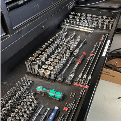1/2" Modular Socket Organizer for Metric CHROME Sockets