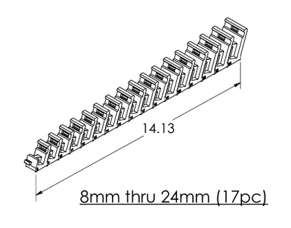Metric Modular Crowfoot Wrench Organizers
