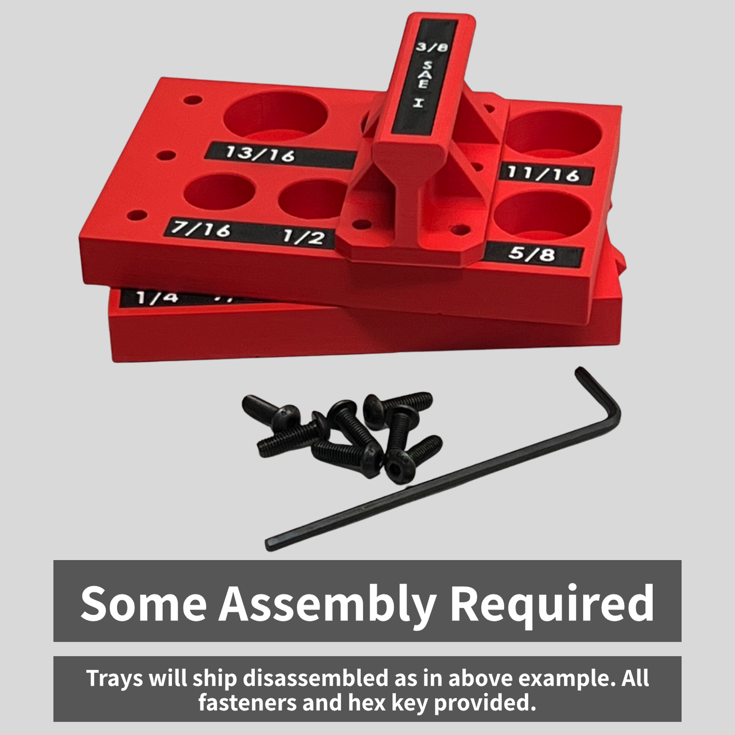1/4 Inch Drive SAE IMPACT Socket Trays
